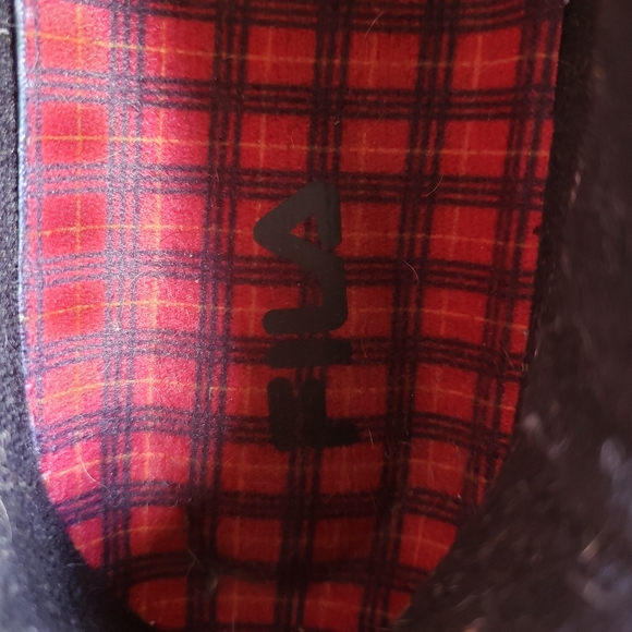 FILA Disruptor II Red & Black Plaid Sneakers - Picture 5 of 8